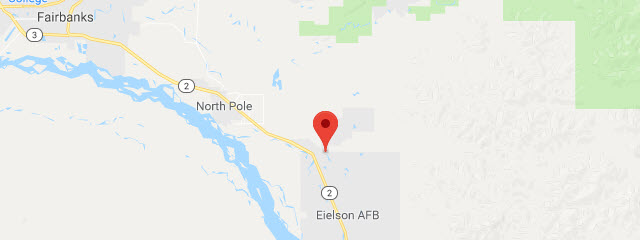 Map of Eielson AFB Bear Lake FamCamp